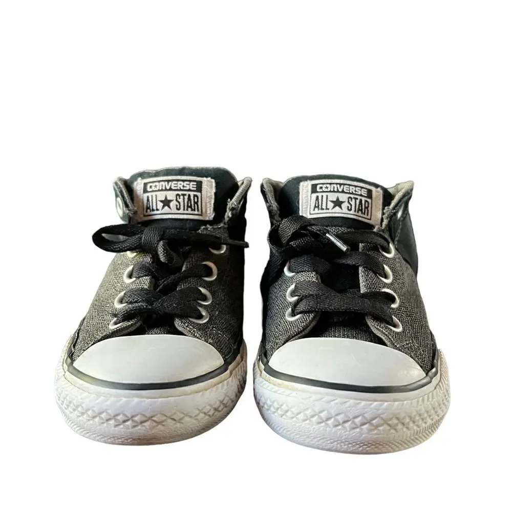 Converse All Stars high top black and gray lace up‎ sneakers size 13
